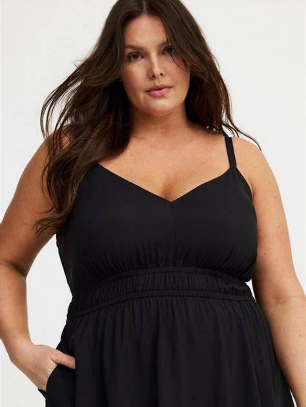 NWT Torrid V Neck Midi Dress - Picture 4 of 7